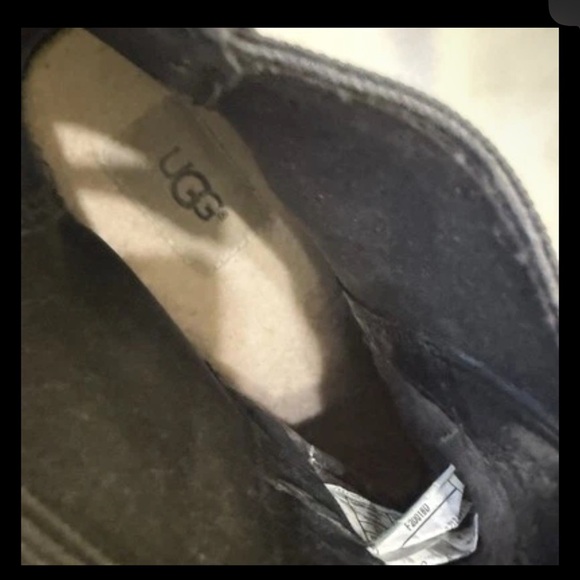 UGG Pax Chelsea Waterproof Leather Wedge Boots Size 9 Charcoal Gray 1095136 - Picture 11 of 14